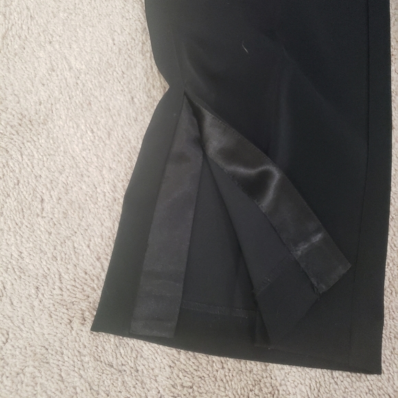 White House Black Market 2 satin waist flowy peekaboo slits at ankles side… - Picture 6 of 8